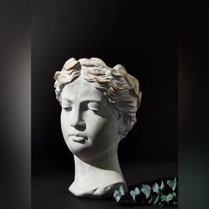 Anthropologie Grecian bust candle